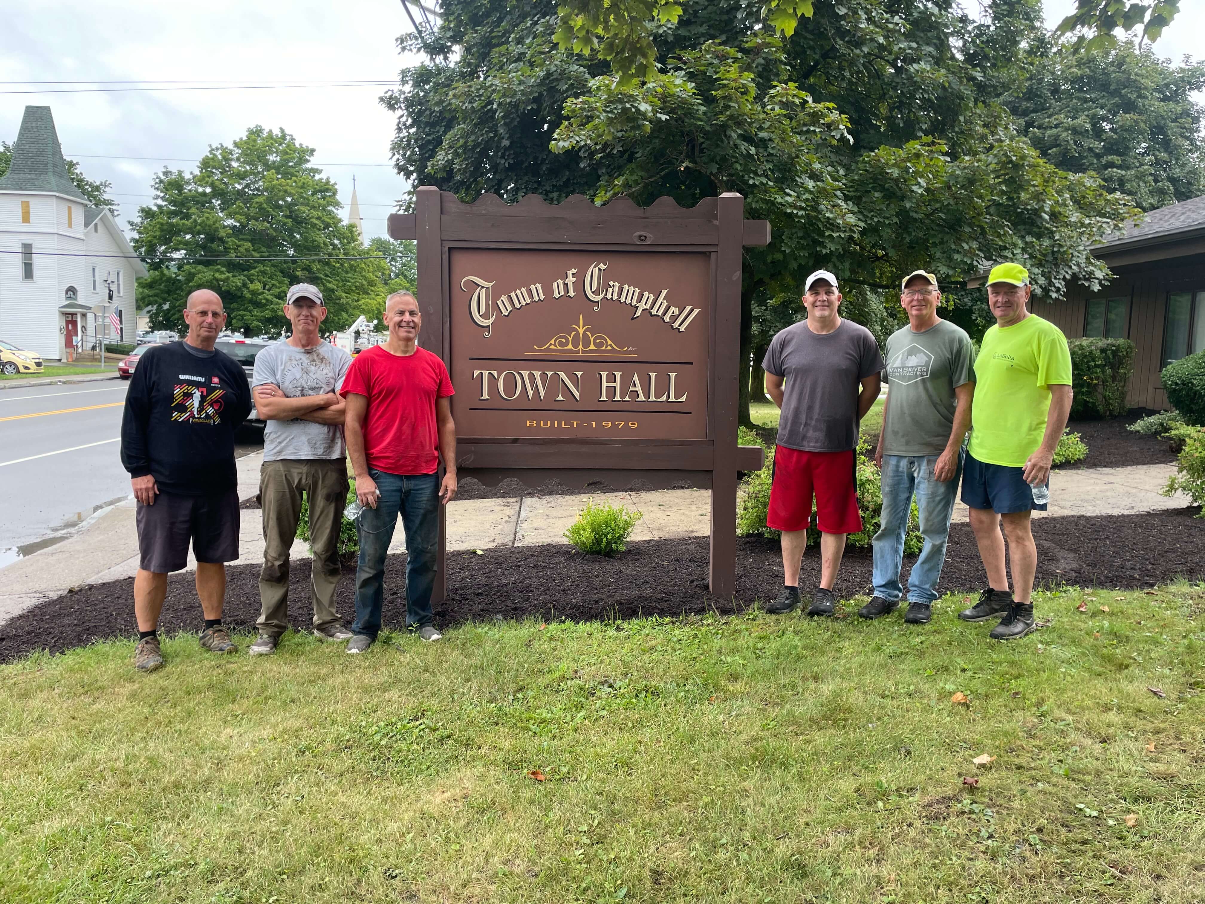 The Town of Campbell greatly appreciates your help with our landscaping.